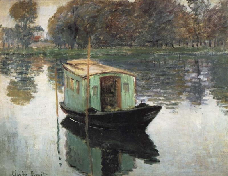 Claude Monet The Studio Boat China oil painting art